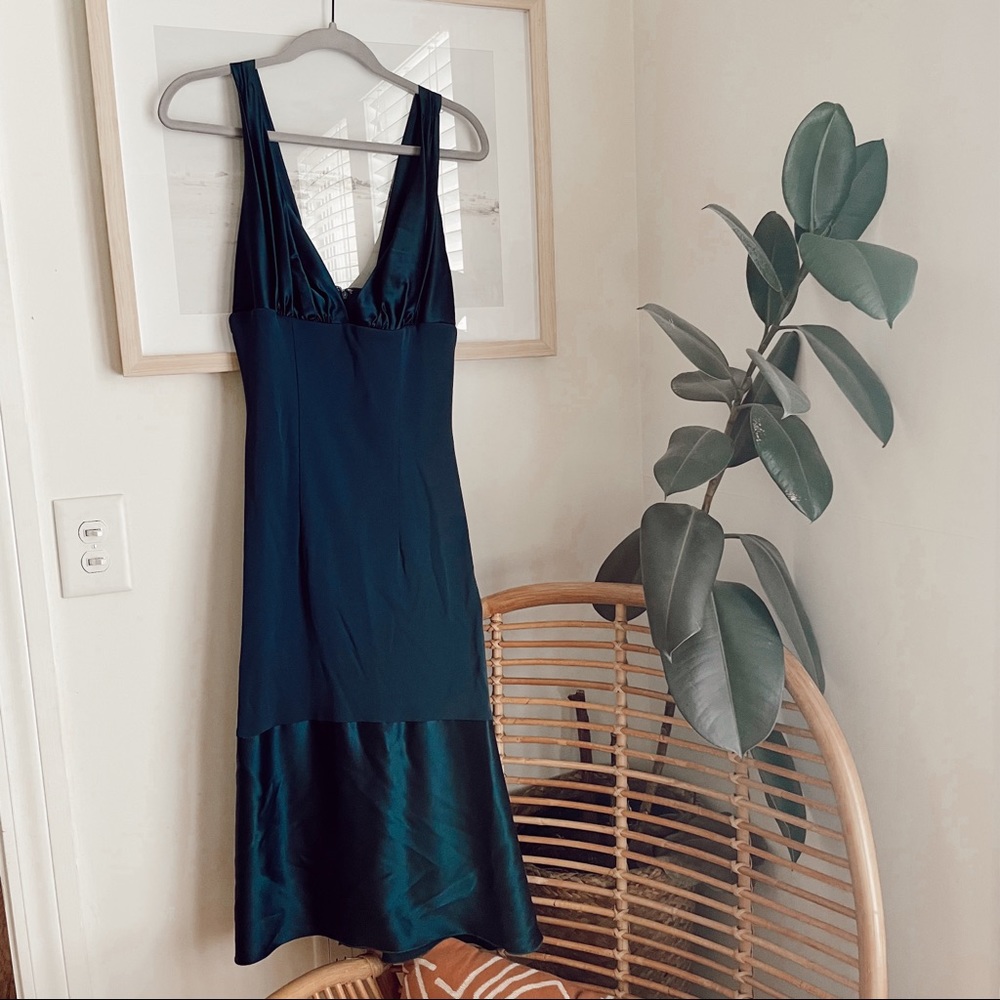 Vintage Maria Bianca Nero Teal Dress